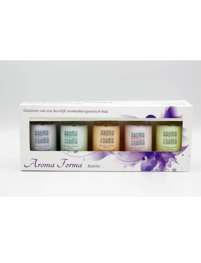 aromatherapeutische badolie - setje van 5 aromas 01 - aroma forma
